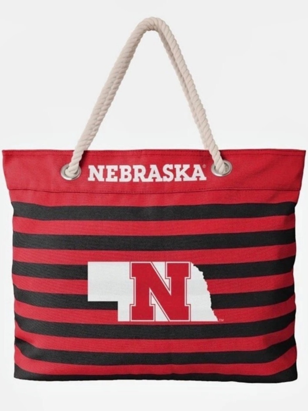 Nebraska Cornhuskers Tote One Tripper Style Red & Black